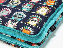 La Millou Art. 83511 Preschooler's Blanket Indian Zoo Teal