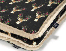 „La Millou“ autorė Katarzyna Zielinska Art. 83532 Ikimokyklinio amžiaus antklodė „Oh My Deer Latte Premium“ dvipusė antklodė (110x140 cm)