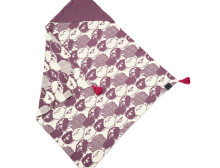 La Millou Art. 83604 Cotton Tender Blanket Lawender Sheep Augstākās kvalitātes divpusēja sedziņa ar kapuci (80x80 cm) 