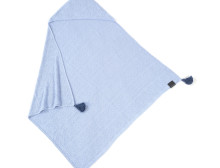 La Millou Art. 83618 Bamboo Tender Blanket Blue Lagoon Высококачественное детское одеяло из бамбука с капюшоном (80x80 см)