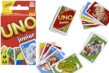 Mattel Uno Junior Art.GKF04 Оригинальная настольная игра - карты Уно