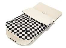 La Millou Art. 84277 Stroller Bag S Follow Me Chessboard&Ecru Теплый спальный мешок