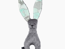 „La Millou“ menas. 84540 Bunny Grey Mint avių šeimos minkštas miego žaisliukas Triušis
