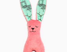 La Millou By Magdalena Roczka Art. 84550 Bunny Coral Maggie Rose Mint Mягкая игрушка для сна Кролик