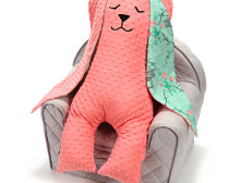 La Millou By Magdalena Rozcka Art. 84580 Big Bunny Dobbit Coral Maggie Rose Mint Mягкая игрушка для сна Кролик