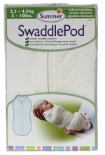 Summer Infant Art.75004 SwaddlePod Хлопковая пелёнка для комфортного сна, пеленания