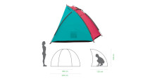Spokey Cloud UV Art.837239  Палатка туристическая для пляжа с UV фильтром