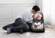 „Babybjorn Babysitter Balance Mesh Blue Art.005008“ Aukštos kokybės, ergonomiška kūdikio supamoji kėdė