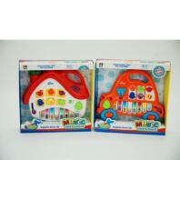 Kidi Play Art.8806-3 Muzikinis žaislinis fortepijonas su garsais ir žiburiais 37x21cm