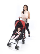 Summer Infant Art.32086 UME Black/Red Lite Stroller Bērnu viegli sporta ratiņi 