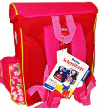 Patio Ergo School Backpack Art.86149 Школьный эргономичный рюкзак с ортопедической воздухопроницаемой спинкой [портфель, ранец]  Butterfly Pink 39987