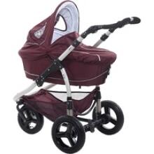 „Britton 4Style Art.B2409 Burgundy“ vežimėlis su vežimėliu ir sportine dalimi bei „Maxi Cosi“ automobilinės kėdutės adapteriais