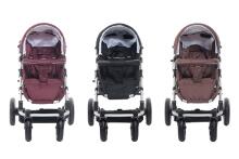 „Britton 4Style Art.B2409 Burgundy“ vežimėlis su vežimėliu ir sportine dalimi bei „Maxi Cosi“ automobilinės kėdutės adapteriais