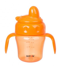 Britton Non-spill Soft Spout Cup Art.B1513  Бутылочка непроливайка с мягким наконечником 150 мл