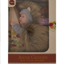 Anne Geddes Кукла авторская Спящий младенец ёжик,20 см, AN 579121