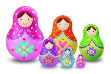 4M Russian Dolls Art.00-04617 Komplekts izkrāsojiet lelli Matrjoška