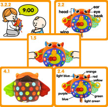K's Kids Day N Night Owl Clock Art.KA10662  Развивающая игрушка Часы-Сова