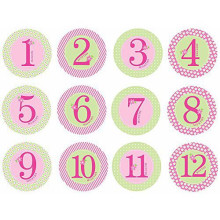 Pearhead Baby Milestone Stickers  Art.60031 Uzlīmes no 1 līdz 12 mēnešiem