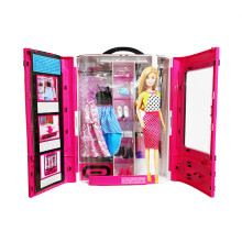 „Mattel Barbie Art.DMT57“ drabužių spinta-lagaminas