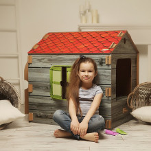 Medinis „PlayToyz S House“ žaidimų namelis vaikams