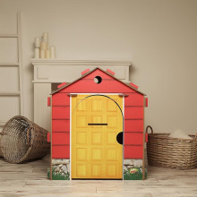 PlayToyz S House Red Wooden