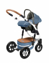 „Babyactive Shell Eco Col.21“ kūdikių vežimėlis - modernus daugiafunkcinis vežimėlis 2 viename