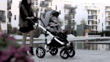 Tutek Tirso Col.Grey  Bērnu rati - mūsdienīgi daudzfunkcionāli rati 2 vienā 