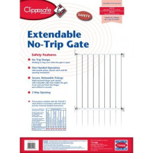 CLIPPASAFE 112 Extendable No Trip Gate (Metal) 60- 107cm Drošības vārtiņi CL1120