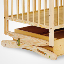 Klups Radek Priede Art.4157 Bērnu gulta-šūpulis ar atvilktni 120x60 cm