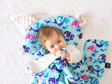 La Millou Art.91647 Light Blanket M WOLFIE - ECRU Высококачественное детское двустороннее легкое одеяло (80x100 см) (+/- 2 cm)