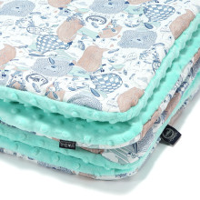 La Millou Art.91650 Preschooler's Blanket LA MILLOU FAMILY - OPAL Высококачественное детское двустороннее одеяло (110x140 см) (+/- 2 cm)